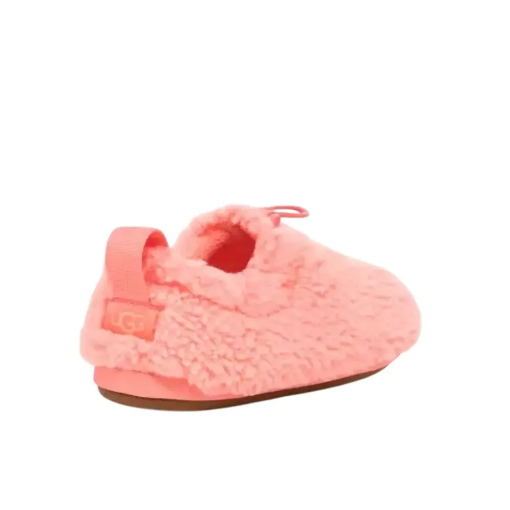 UGG Plushy Pink Slippers Kids Size 8